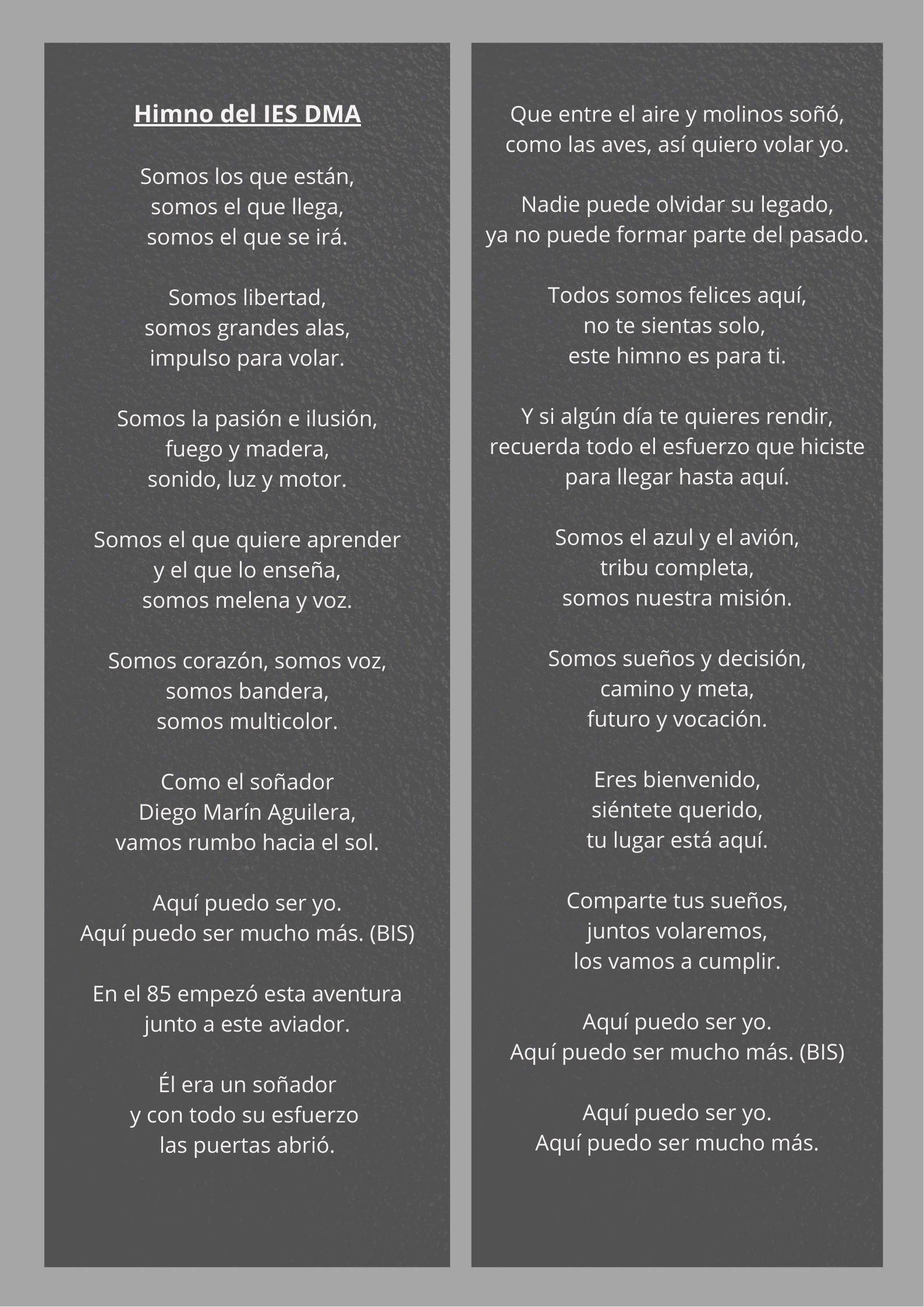 Himno del IES DMA